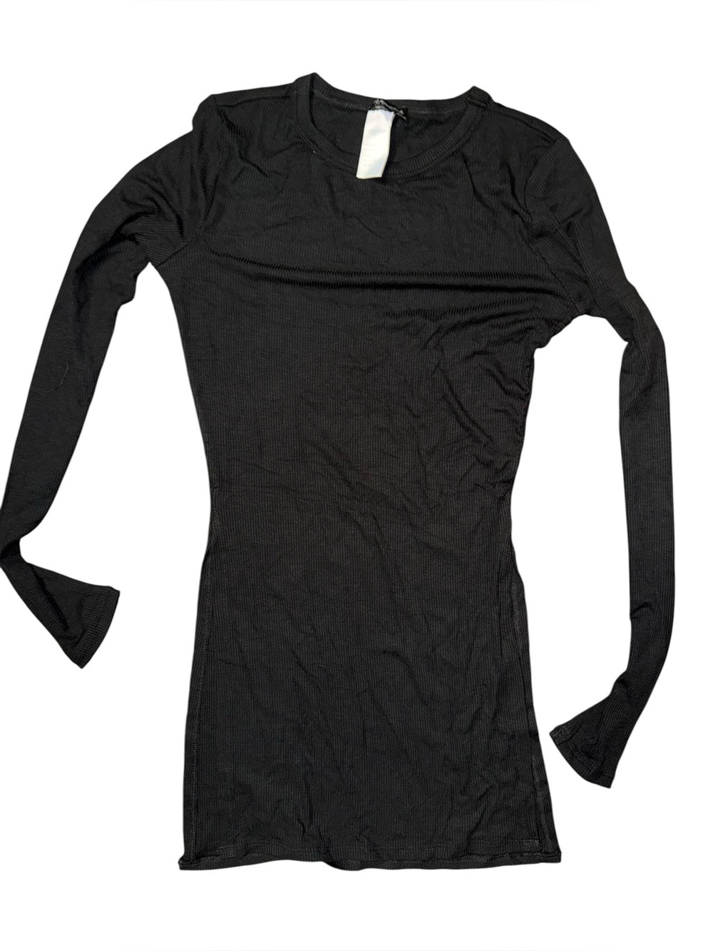 Naked wardrobe ribbed long sleeves with slits large nwot